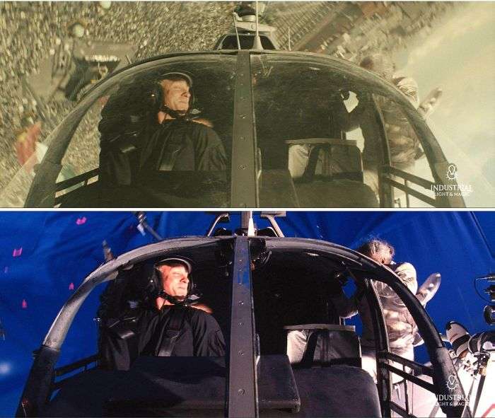 Кадри з «Джеймса Бонда» до і після накладення спецефектів (15 фото)