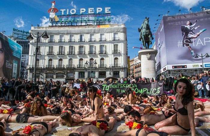 У Мадриді влаштували акцію протесту проти кориди (11 фото)