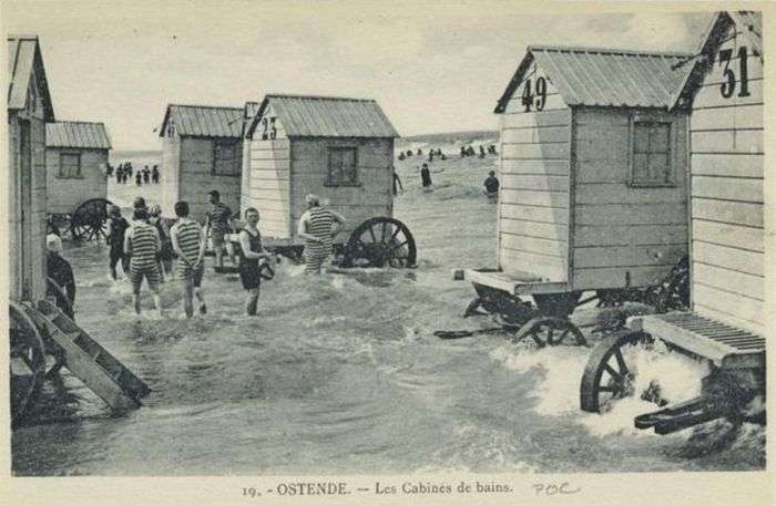 Купальні фургони - невідємна частина пляжів у XVIII і XIX століттях (8 фото)