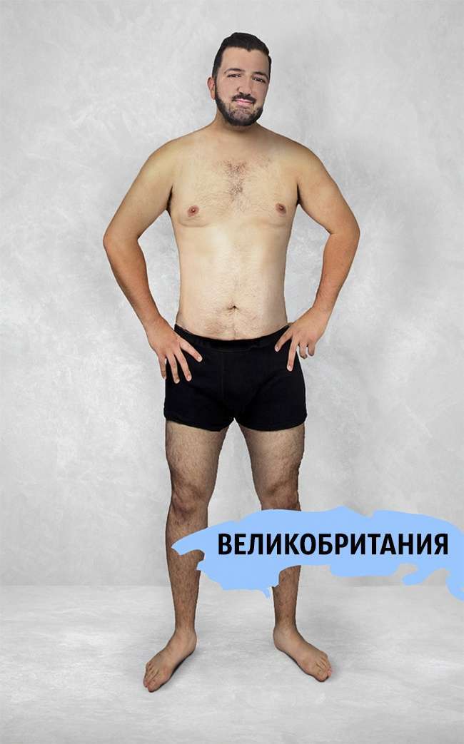 Як виглядає ідеальне чоловіче тіло в різних країнах світу (16 фото)