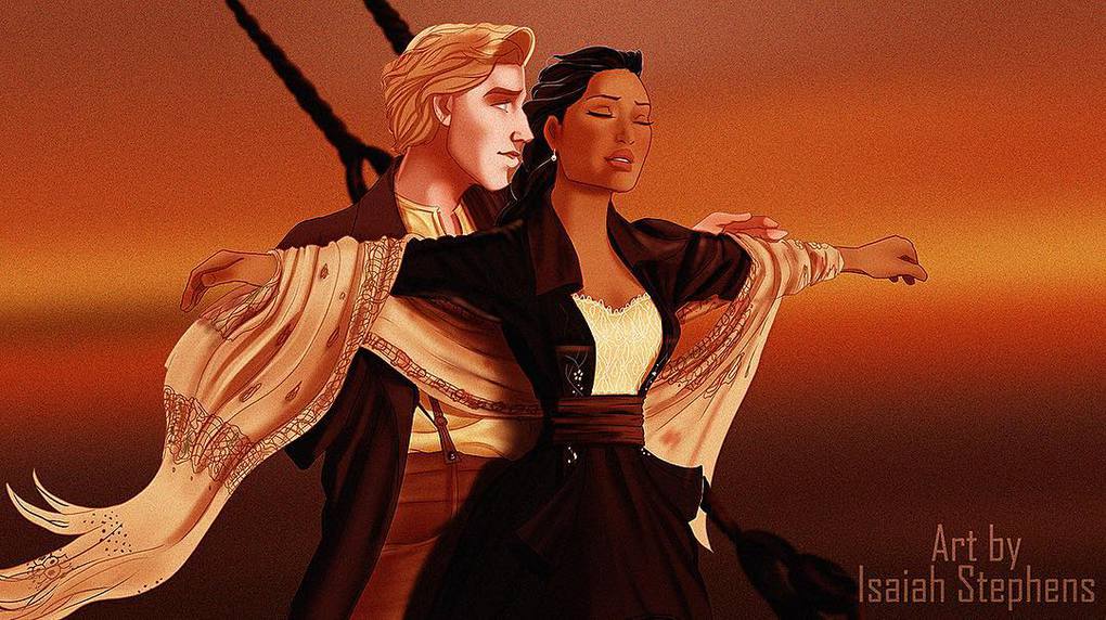 Арт-фантазии: как выглядели бы персонажи Диснея на Титанике Искусство