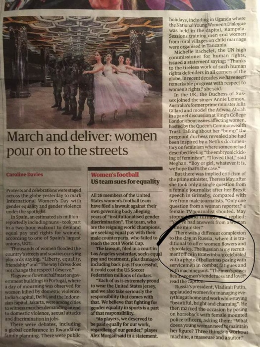 Праздничная фотосессия уральских военных с балеринами попала на страницы The Guardian 