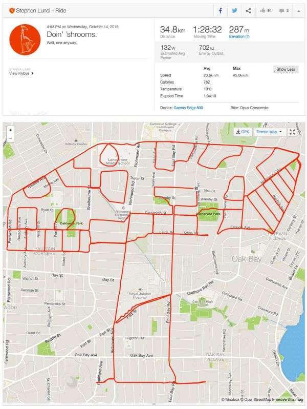 Художник створює прикольні малюнки з допомогою велосипеда і GPS-трекера (9 картинок)