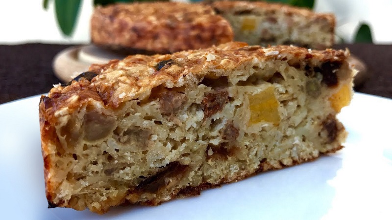 Как приготовить пирог из овсянки без муки и сахара Кулинария