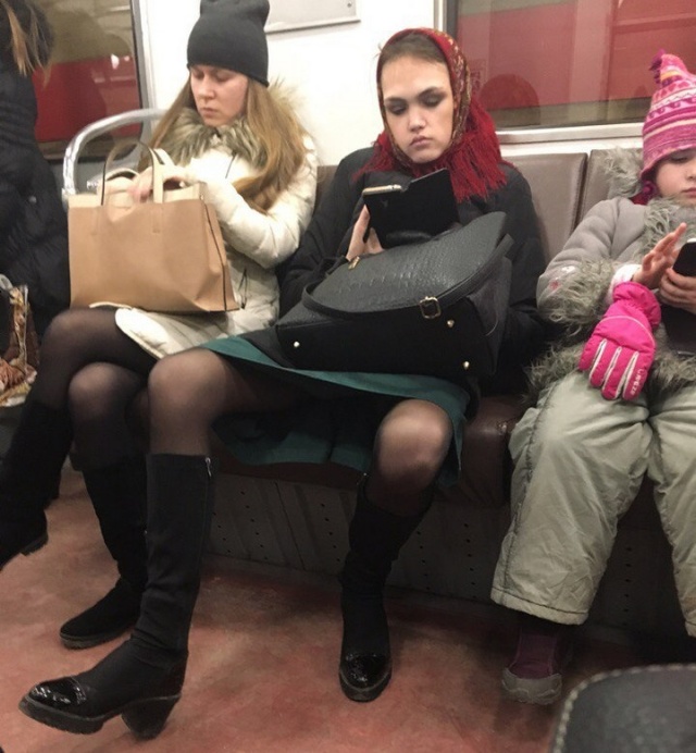 Странные модники в нашем метро смешные картинки
