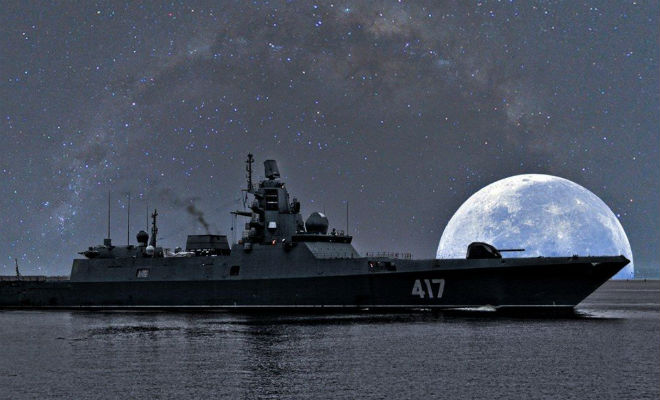 Ослепляющее оружие России впервые сняли на видео боевой корабль