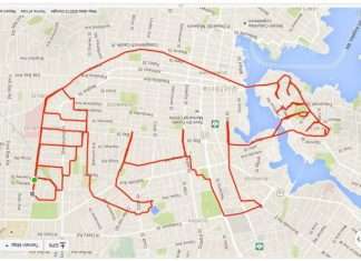 Художник створює прикольні малюнки з допомогою велосипеда і GPS-трекера (9 картинок)