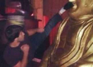 Борець з Дагестану встав на коліна за осквернення статуї Будди в Калмикії (фото + 2 відео)