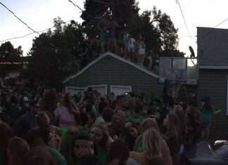 У Каліфорнії звалилася дах затьмарила студентську вечірку (4 фото + відео)