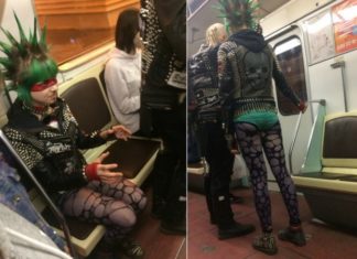 Дивні модники в нашому метро.