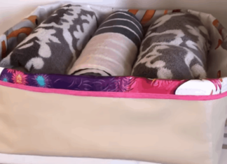 Практична кошик-органайзер для білизни з нічого