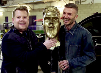 Джеймс Корден феєрично розіграв Девіда Бекхема напередодні його відкриття статуї: відео дня