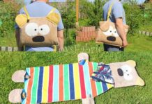 Шиємо пляжну сумку-рюкзак з килимком