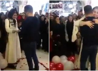 Пару з Ірану «заарештували за вірусне відео романтичного пропозиції» в торговому центрі, який «ображає іслам»