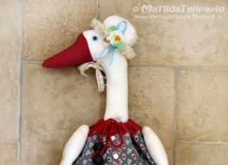 Ось така мила, чарівна,функціональна пакетница-Гуска, зроблена своїми руками)