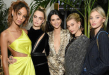 Кара Делевінь, Кендалл Дженнер і Хейлі Болдуін на вечірці в Нью-Йорку