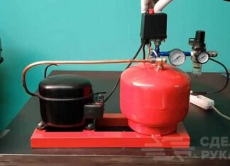 Компресор для покраски з двигуна від холодильника