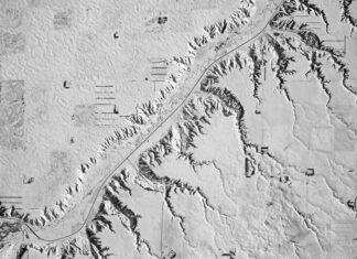 Северная Дакота в зимнем узоре: космический взгляд на геометрию льда и времени