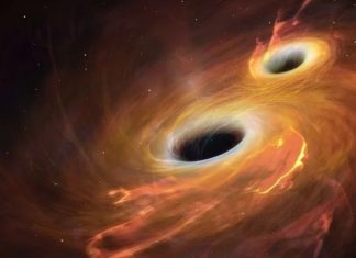 Дві чорні діри злилися в космічному просторі і створили щось колосальне