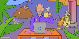 Письменник, який насолоджується демонстрацією таємної та незрозумілої