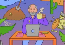 Письменник, який насолоджується демонстрацією таємної та незрозумілої