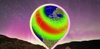 Heute Abend werden in 9 US-Bundesstaaten Nordlichter erwartet
