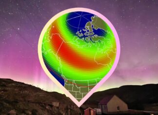 Північне Сяйво Очікується в 9 Штатах США Сьогодні Увечері